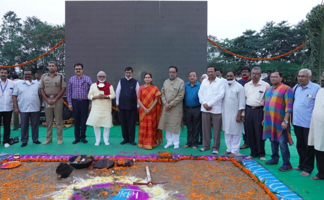 साहित्य संमेलनाच्या मुख्य मंडप उभारणी भुमिपुजन सोहळा संपन्न!