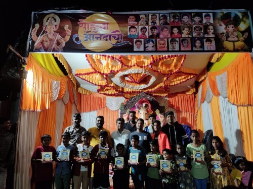 आनंद नगर गणेश मित्र मंडळातर्फे विविध स्पर्धा संपन्न : आमदार कांदे यांच्या वतीने शालोपयोगी वस्तूंचे वितरण