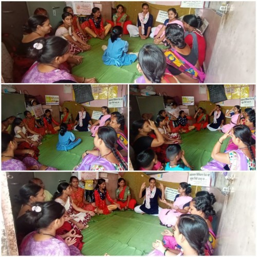 पोषण महा २०२२ अंतर्गत अंगणवाडी मोरवाडी नाशिक येथे राबविण्यात येत आहे महिलांसाठी योग – सुज्ञा खरे मुख्यसेविका एबाविसेयो प्रकल्प नागरी नाशिक -२