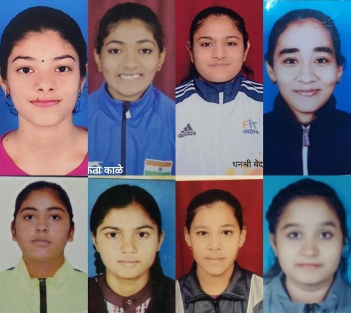 खेलो इंडिया महिला रँकिंग राष्ट्रीय वेटलिफ्टींग स्पर्धा – जय भवानी व्यायाम शाळेच्या आठ खेळाडू राज्य वेटलिफ्टिंग संघात