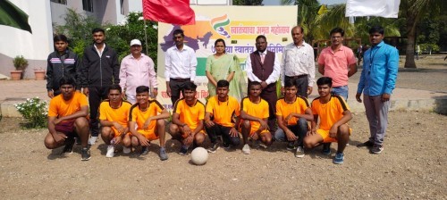 तांदुळवाडी हॉलीबॉल संघाची चमकदार कामगिरी