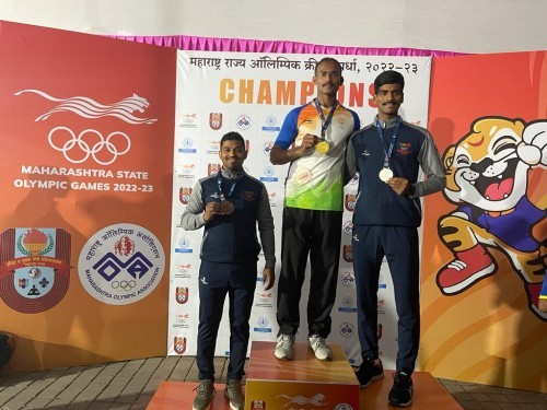 दत्तू भोकनळ यांच्या मार्गदरशनाखाली सराव करत असलेल्या खेळाडूंची महाराष्ट्र ऑलम्पिक गेम्स 2022 2023 मध्ये सुवर्णभरारी ..