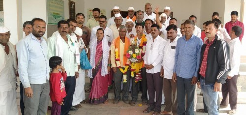 जळगाव बुद्वक वि . का . सोसायटी चेअरमन पदी सतिष गीते  नांदगाव सोमनाथ घोंगाणे