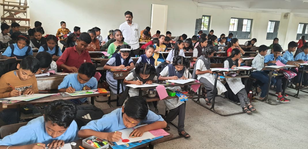 संस्कृती संवर्धन समितीच्या वतीने आयोजित शालेय स्पर्धेस विद्यार्थ्यांचा उस्फुर्त प्रतिसाद….