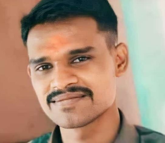 बैल पोळा सणानिमित्त आलेले खडक माळेगाव येथील सैन्य दलातील जवान योगेश शिंदे यांचा अपघाती मृत्यू