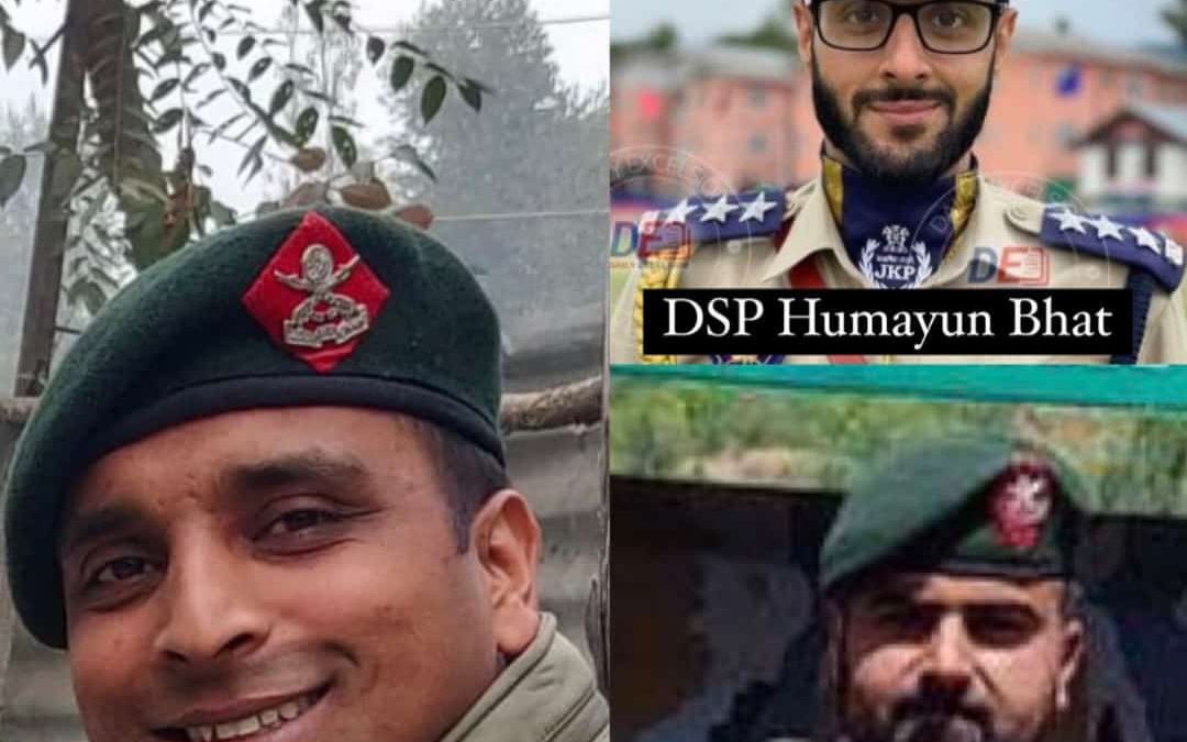 दहशतवाद्यांशी झालेल्या चकमकीत दोन लष्करी अधिकारी व पोलीस कर्मचारी शहीद – अनंतनाग येथील घटना