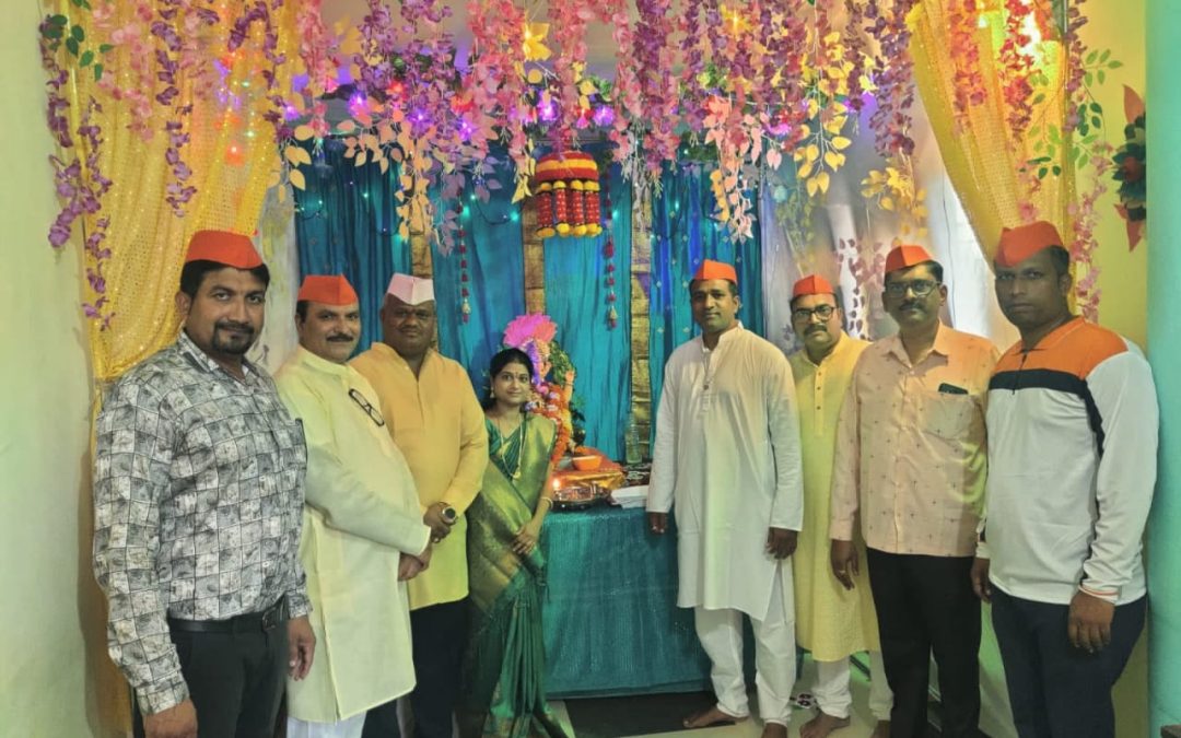 के आर टी शाळेत गणपती बाप्पाचे मोठ्या उत्साहात विसर्जन