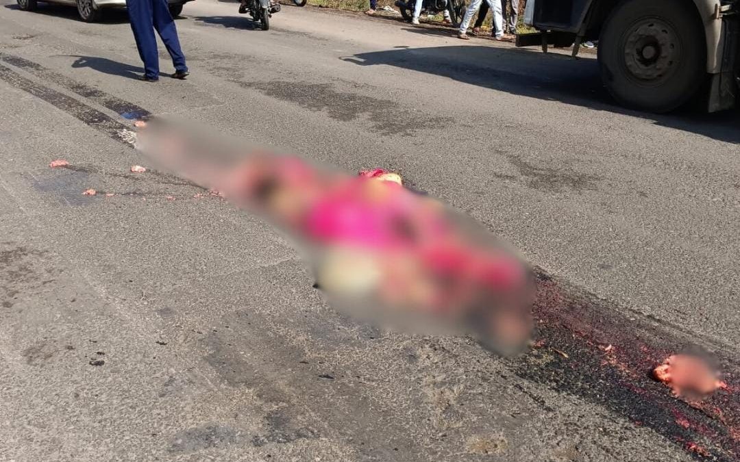 नांदगाव येवला रोडवर मल्हारवाडी येथे अपघातात महिला जागीच ठार