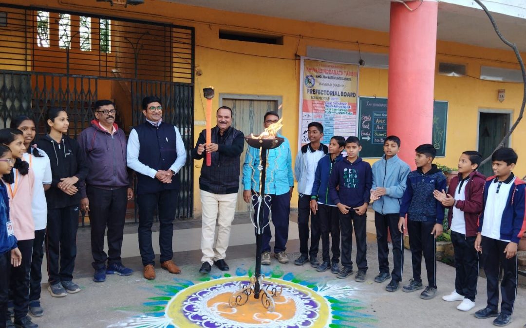 के आर टी शाळेत हिवाळी क्रीडा महोत्सवाला सुरुवात