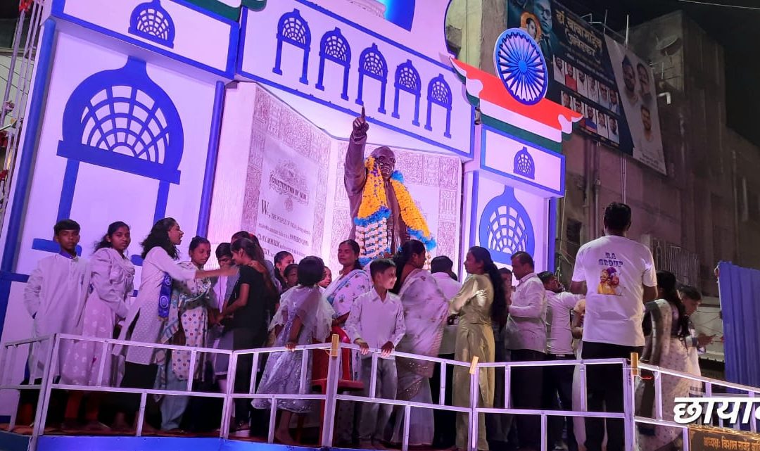 महामानव भारतरत्न डॉ.बाबासाहेब आंबेडकर यांची जयंती मनमाड शहरात उत्साहात साजरी