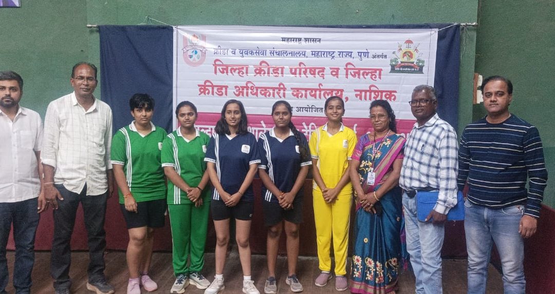टेबल टेनिस स्पर्धेत नांदगावच्या कासलीवाल स्कूलच्या तीन संघांची विभागीय स्तरावर निवड……