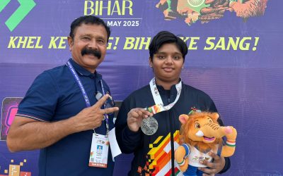 आनंदी सांगळे पटकावले रौप्य पदक