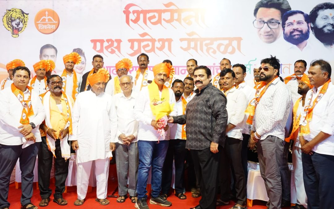 बोलठाण येथील प्रतिष्ठित व्यापारी अमित नहार यांचा शिवसेना पक्षात जाहीर प्रवेश