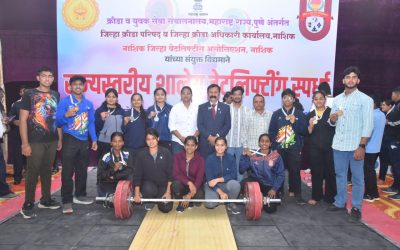 राज्यस्तरीय शालेय वेटलिफ्टिंग स्पर्धेत मनमाड च्या खेळाडूंचा दबदबा
