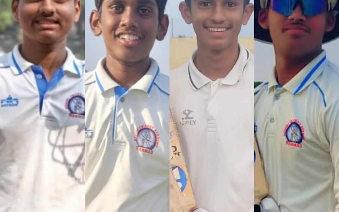भुमी क्रिकेट अकॅडमीतील स्वामी दिंडे , खुशाल परळकर, गौरव निते व हसनेन शेख यांची नंदुरबार जिल्हा क्रिकेट असोसिएशन अंडर 19* संघात निवड