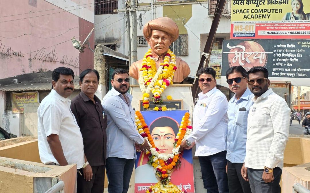 मनमाड राष्ट्रवादी काँग्रेसतर्फे ज्ञानज्योती सावित्रीबाई फुले जयंती साजरी.