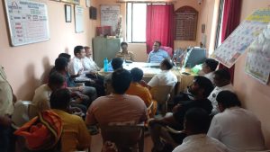 मनमाड शहर शिवसेनेची MSEB कार्यकारी अभियंता कार्यालयात शहर पोलीस स्टेशन व MSEB अधिकाऱ्यासोबत संयुक्त बैठक…