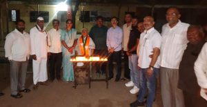 सेवा संकल्प अभियानानिमित्त भाजप तर्फे अन्नसेवा व शैक्षणिक साहित्य वाटप