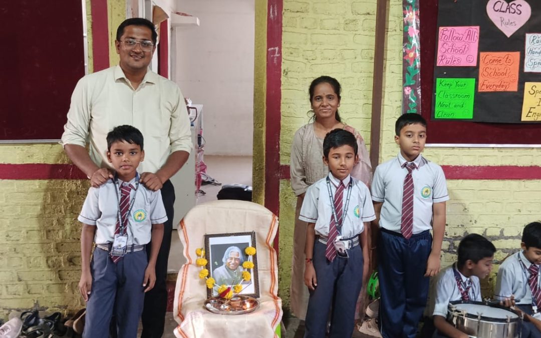 प्रकृती स्कूलमध्ये डॉ. ए. पी. जे. अब्दुल कलाम जयंती साजरी